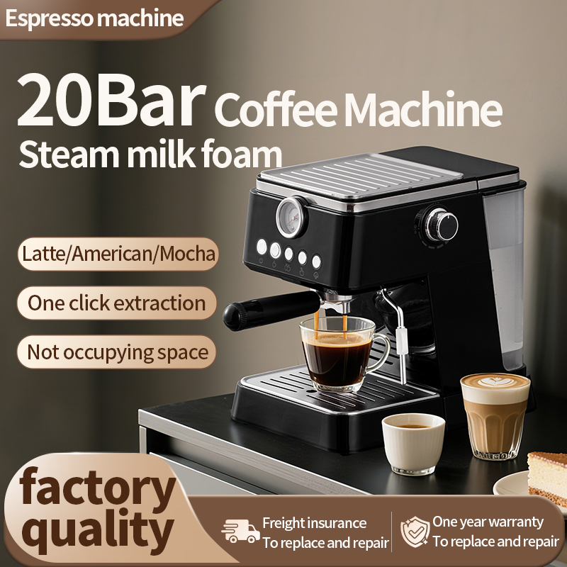Cafetera exprés de alta presió - Espresso Machine Semi Auto reseña y precio