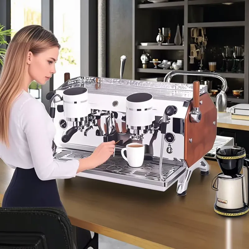 Máquina de café espresso comer - Espresso Machine Semi Auto reseña y precio