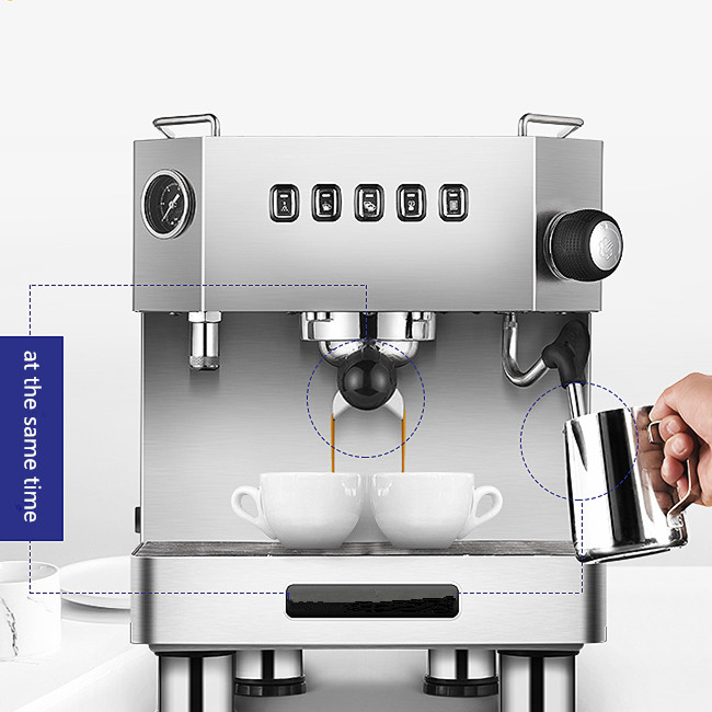 Cafetera italiana clásica semi - Espresso Machine Semi Auto reseña y precio